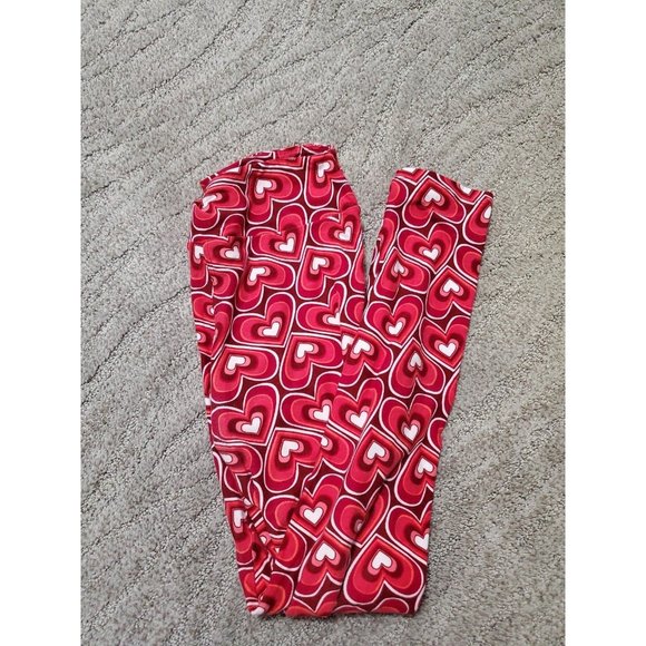 LuLaRoe Pants - LuLaRoe One Size Heart Leggings